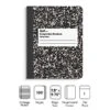 Quill Brand® Composition Notebook, 7.5" X 9.75", College Ruled, 80 Sheets, Black/White (TR55064) 1 Quill Brand® Composition Notebook, 7.5" X 9.75", College Ruled, 80 Sheets, Black/White (TR55064) -Office Essentials Shop s1227313 s7