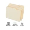 Quill Brand® Right Position File Folders, 1/3-Cut, Letter Size, Manila, 100/Box (730042) 2 Quill Brand® Right Position File Folders, 1/3-Cut, Letter Size, Manila, 100/Box (730042) -Office Essentials Shop s1227719 s7