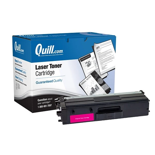 Quill Brand® Remanufactured Magenta Extra High Yield Toner Cartridge Replacement For Brother TN-436 (TN436M) (Lifetime Warranty) 3 Quill Brand® Remanufactured Magenta Extra High Yield Toner Cartridge Replacement For Brother TN-436 (TN436M) (Lifetime Warranty)