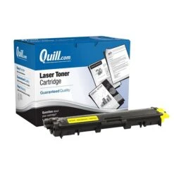 Quill Brand® Remanufactured Yellow Standard Yield Laser Toner Cartridge Replacement For Brother TN221Y (TN221Y)