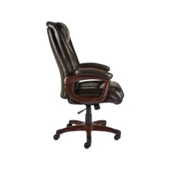 Quill Brand® Westcliffe Bonded Leather Computer And Desk Chair, Brown (50219R-CC) -Office Essentials Shop sp37727216 s7