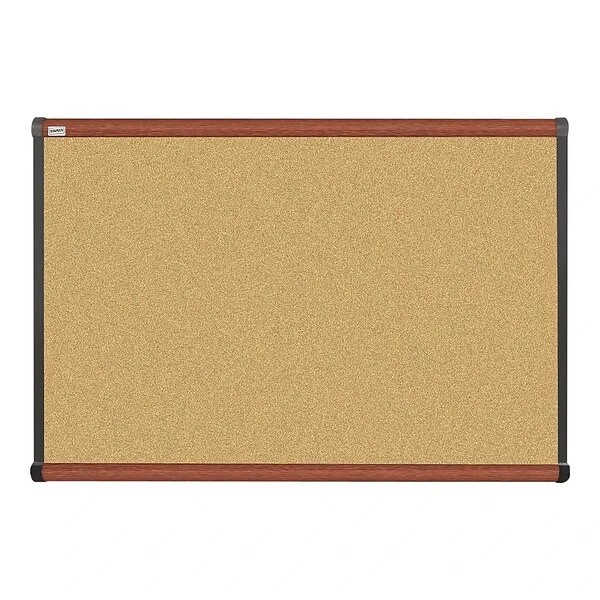 Quill Brand® Durable Cork Bulletin Board, Cherry Frame, 3'W X 2'H (23684-CC) 3 Quill Brand® Durable Cork Bulletin Board, Cherry Frame, 3'W X 2'H (23684-CC)
