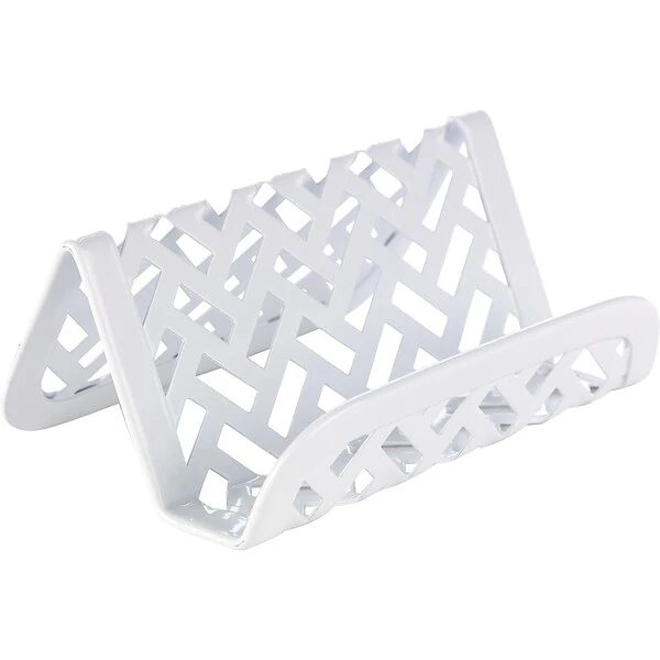 Quill Brand® White Zigzag Business Card Holder 3 Quill Brand® White Zigzag Business Card Holder