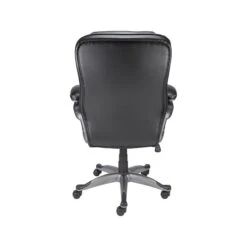 Quill Brand® Osgood High-Back Bonded Leather Manager Chair, Black (21076) -Office Essentials Shop sp41816828 s7