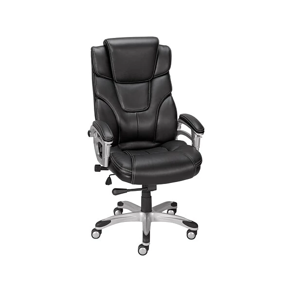 Quill Brand® Baird Bonded Leather Manager Chair, Black (23234) 3 Quill Brand® Baird Bonded Leather Manager Chair, Black (23234)