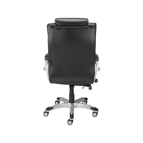 Quill Brand® Baird Bonded Leather Manager Chair, Black (23234) 4 Quill Brand® Baird Bonded Leather Manager Chair, Black (23234) - Image 2