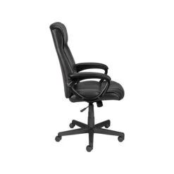 Quill Brand® Turcotte Luxura Faux Leather Computer And Desk Chair, Black (23094-CC) -Office Essentials Shop sp41816847 s7