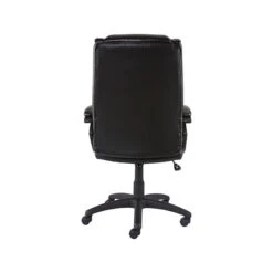 Quill Brand® Kelburne Luxura Faux Leather Computer And Desk Chair, Black (50859)