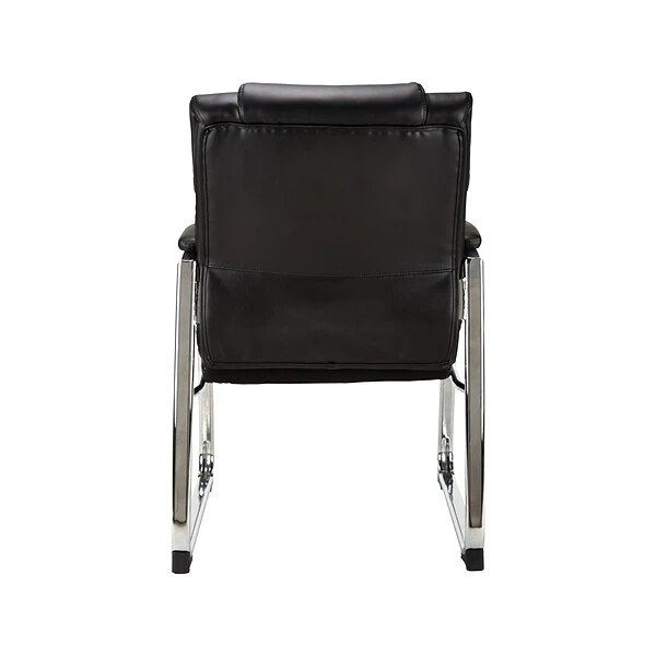 Quill Brand® Sonada Bonded Leather Back Leather Guest Chair, Black (28364-CC) 3 Quill Brand® Sonada Bonded Leather Back Leather Guest Chair, Black (28364-CC)