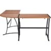 Quill Brand® Gillespie 62" L-Shaped Desk, Brown (28189R-CC) -Office Essentials Shop sp42801176 s7